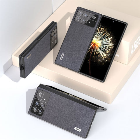 ABEEL For Xiaomi Mix Fold 3 5G Glitter Phone Case PU Leather + PC Shockproof Protective Cover