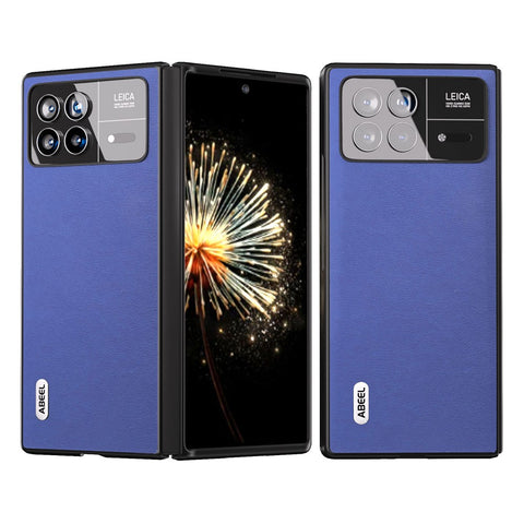 ABEEL For Xiaomi Mix Fold 3 5G Protective Back Cover Textured PU Leather+PC Phone Case
