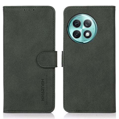 KHAZNEH For OnePlus Ace 2 Pro 5G Textured Wallet Stand Cover Magnetic Closure PU Leather Smartphone Case