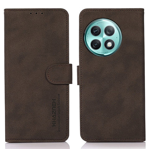 KHAZNEH For OnePlus Ace 2 Pro 5G Textured Wallet Stand Cover Magnetic Closure PU Leather Smartphone Case