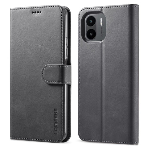 LC.IMEEKE For Xiaomi Redmi A1 4G / A2 4G Wallet Phone Case Calf Texture Stand Leather Phone Cover
