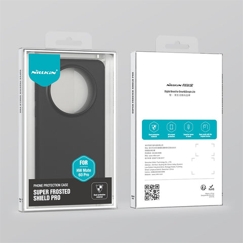 NILLKIN Super Frosted Shield Pro Phone Case for Huawei Mate 60 Pro Matte PC+TPU Phone Back Cover
