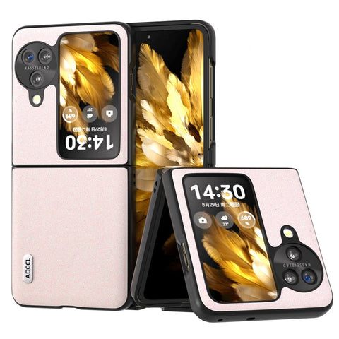 ABEEL For Oppo Find N3 Flip 5G Slim Fit Phone Case Glitter PU Leather + PC Protective Cover