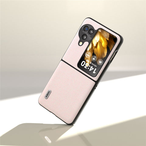 ABEEL For Oppo Find N3 Flip 5G Slim Fit Phone Case Glitter PU Leather + PC Protective Cover
