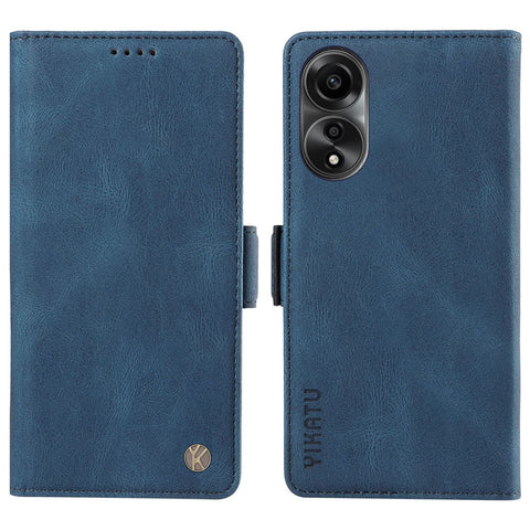 YIKATU YK-005 For Oppo A78 4G PU Leather Wallet Phone Case Skin-touch Stand Flip Cover