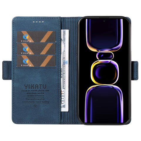 YIKATU YK-005 PU Leather Case for Xiaomi Redmi K60 5G / K60 Pro 5G / Poco F5 Pro 5G , Skin-touch Wallet Stand Phone Cover