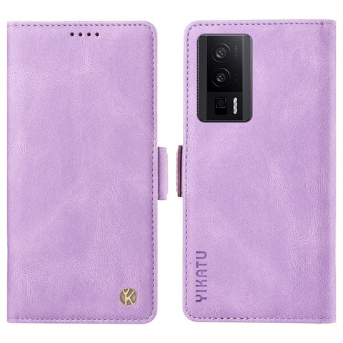 YIKATU YK-005 PU Leather Case for Xiaomi Redmi K60 5G / K60 Pro 5G / Poco F5 Pro 5G , Skin-touch Wallet Stand Phone Cover
