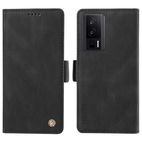 YIKATU YK-005 PU Leather Case for Xiaomi Redmi K60 5G / K60 Pro 5G / Poco F5 Pro 5G , Skin-touch Wallet Stand Phone Cover
