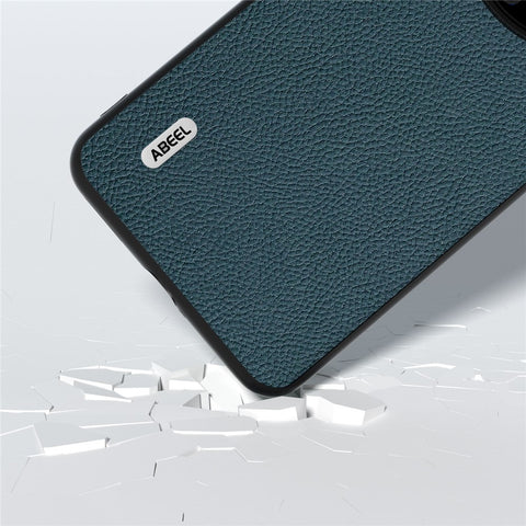 ABEEL For Huawei Mate 60 Pro Delicate Litchi Texture Phone Case Cowhide Leather+PC+TPU Cover