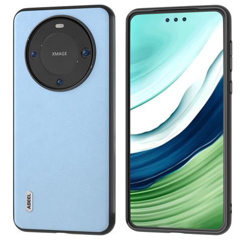 ABEEL For Huawei Mate 60 Pro Textured Phone Case PU Leather Coated TPU Anti-scratch Phone Cover