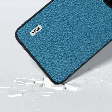 ABEEL For Huawei Mate 60 Pro Anti-Scratch Cowhide Leather Coated PC+TPU Phone Case Litchi Texture Cover