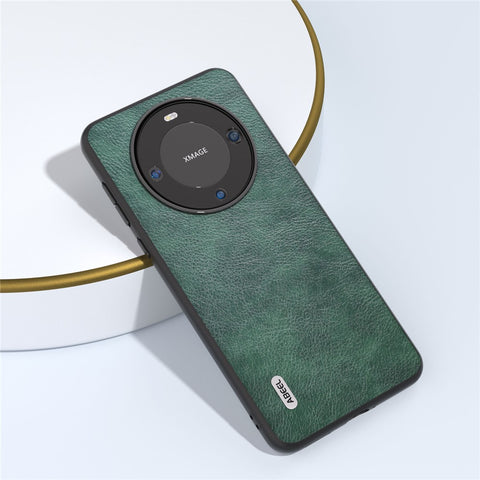 ABEEL For Huawei Mate 60 Pro Cell Phone Case Litchi Texture PU Leather Coated PC Cover Phone Shell