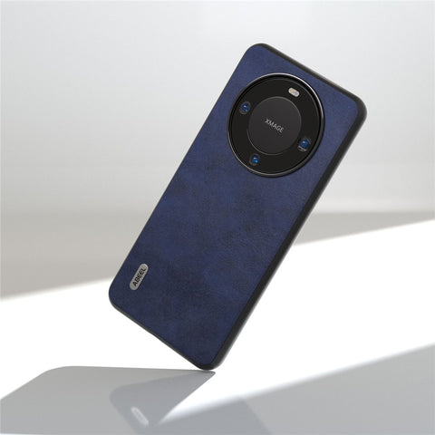 ABEEL For Huawei Mate 60 Pro Slim-Fit Cowhide Texture Cover PU Leather+TPU+PC Phone Case