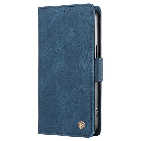 YIKATU YK-005 For Xiaomi Redmi Note 12 4G Skin-touch Phone Case Cover PU Leather Wallet Stand Shell