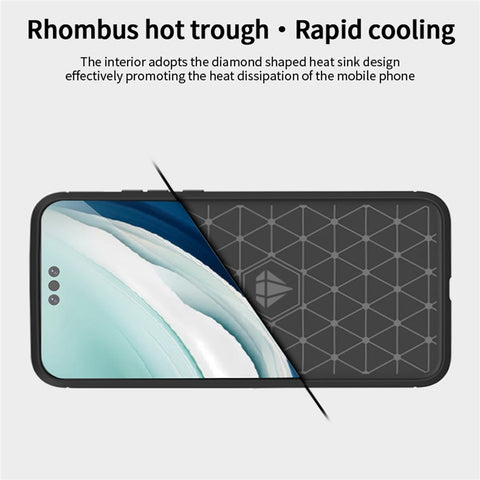MOFI JK TPU Series-1 for Huawei Mate 60 Pro TPU Case Brushed Carbon Fiber Texture Phone Cover