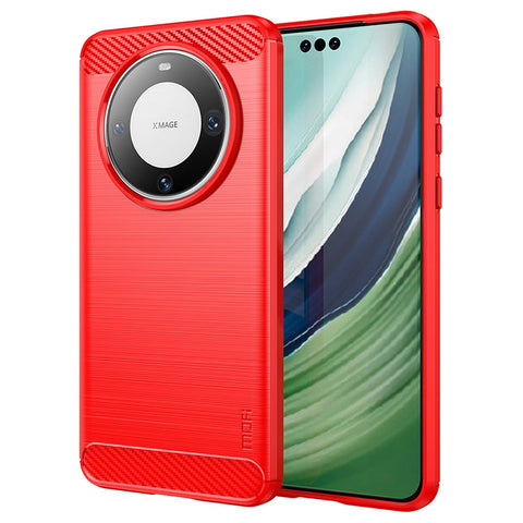MOFI JK TPU Series-1 for Huawei Mate 60 Pro TPU Case Brushed Carbon Fiber Texture Phone Cover