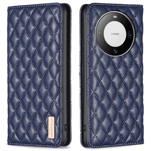 BINFEN COLOR BF Style-16 For Huawei Mate 60 Pro / Mate 60 Pro+ Phone Leather Case Card Holder Stand Cover