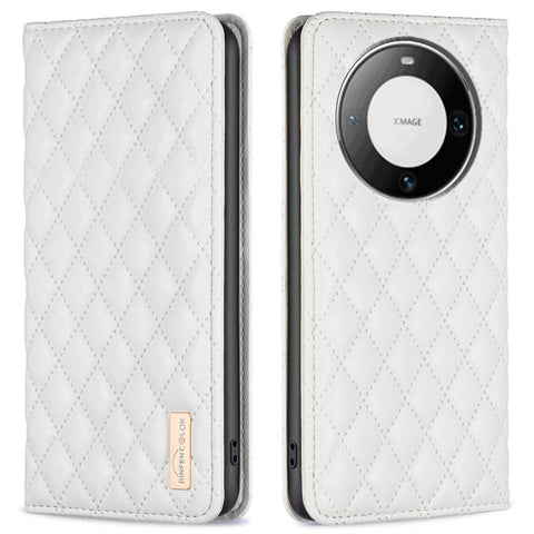 BINFEN COLOR BF Style-16 For Huawei Mate 60 Pro / Mate 60 Pro+ Phone Leather Case Card Holder Stand Cover