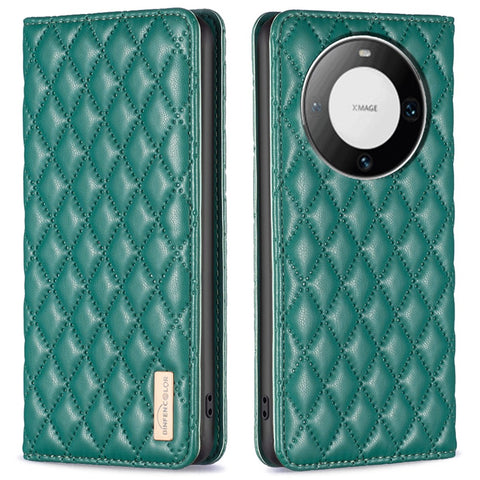 BINFEN COLOR BF Style-16 For Huawei Mate 60 Pro / Mate 60 Pro+ Phone Leather Case Card Holder Stand Cover