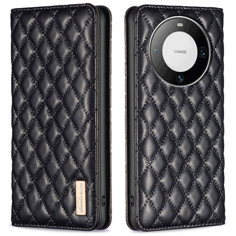 BINFEN COLOR BF Style-16 For Huawei Mate 60 Pro / Mate 60 Pro+ Phone Leather Case Card Holder Stand Cover