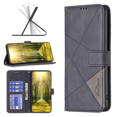 BINFEN COLOR For Huawei Mate 60 Pro / Mate 60 Pro+ Phone Cases Wallet Stand Geometry Imprint Leather Cover