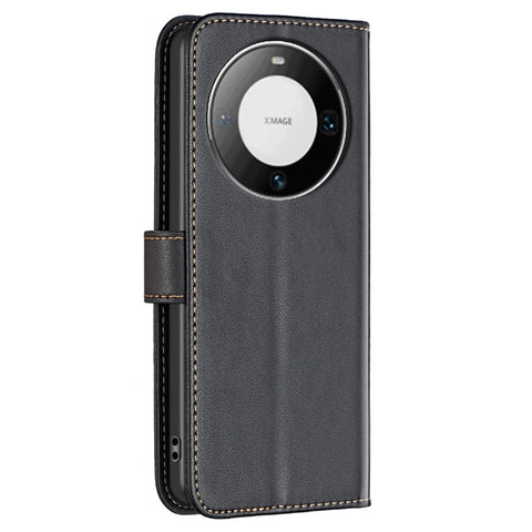 BINFEN COLOR BF17 for Huawei Mate 60 Pro /  Mate 60 Pro+ Stand Phone Case PU Leather Wallet Cover