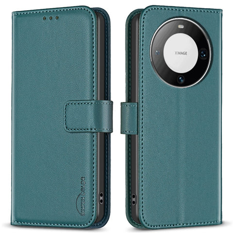 BINFEN COLOR BF17 for Huawei Mate 60 Pro /  Mate 60 Pro+ Stand Phone Case PU Leather Wallet Cover