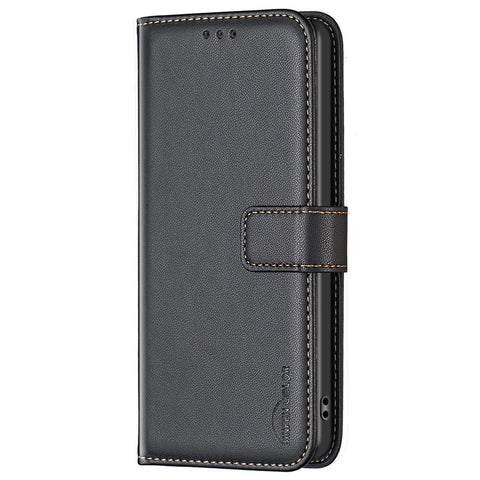 BINFEN COLOR BF17 for Huawei Mate 60 Foldable Stand Phone Case PU Leather Wallet Cover