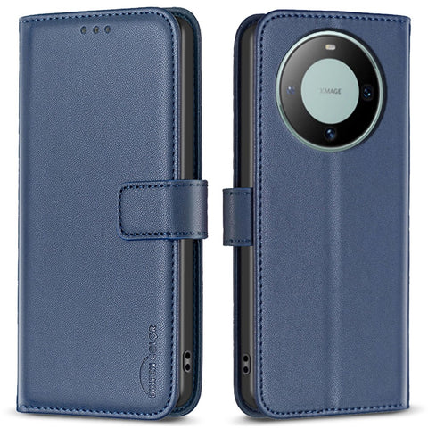 BINFEN COLOR BF17 for Huawei Mate 60 Foldable Stand Phone Case PU Leather Wallet Cover
