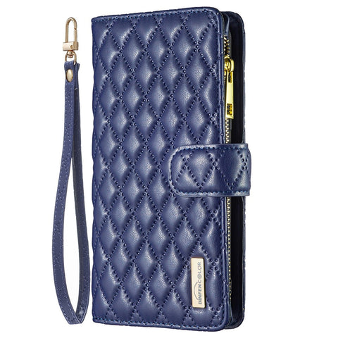 BINFEN COLOR BF Style-15 For Huawei Mate 60 Zipper Pocket Wallet Stand Cover Leather Phone Case