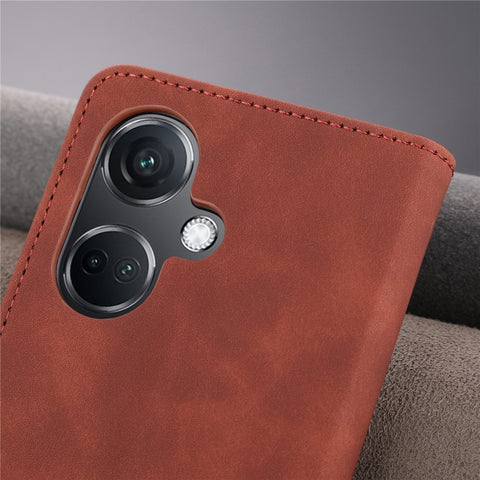AZNS For OnePlus Nord CE3 5G / Oppo K11 5G PU Leather Cell Phone Case Slim-Fit Shell Stand Wallet Phone Cover