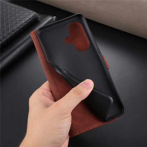AZNS For OnePlus Nord CE3 5G / Oppo K11 5G PU Leather Cell Phone Case Slim-Fit Shell Stand Wallet Phone Cover