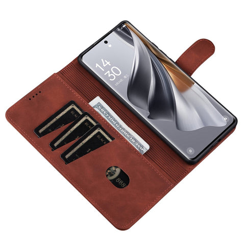 AZNS For Oppo K11x 5G Slim-Fit PU Leather Phone Case Stand Wallet Mobile Phone Cover