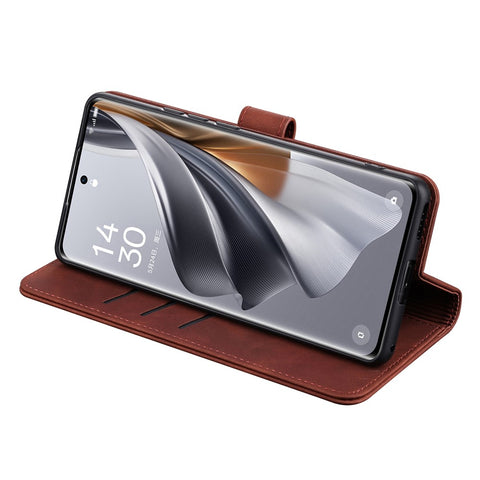 AZNS For Oppo K11x 5G Slim-Fit PU Leather Phone Case Stand Wallet Mobile Phone Cover