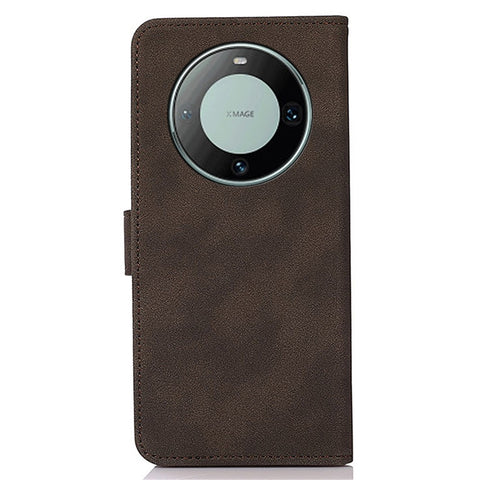 KHAZNEH For Huawei Mate 60 Pro Textured Wallet Stand Cover PU Leather Smartphone Case