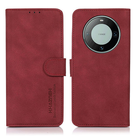 KHAZNEH For Huawei Mate 60 Pro Textured Wallet Stand Cover PU Leather Smartphone Case