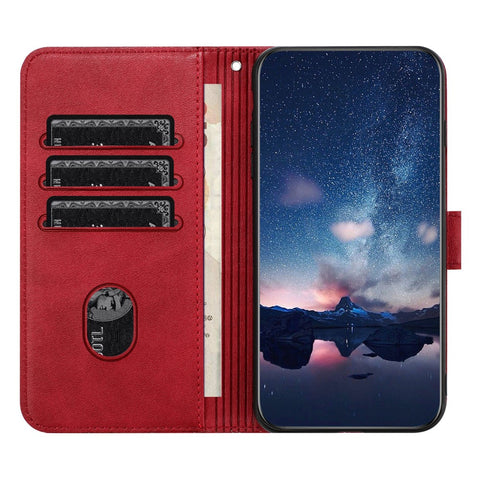 For Oppo A93 5G Geometric Imprint Phone Cover Microfiber Leather Wallet Stand Case