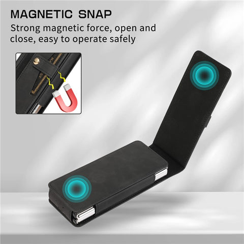 For Samsung Galaxy Z Fold2 5G Full Protection PC + PU Leather Phone Case Card Slot Glass Film Cover Shell with Stylus