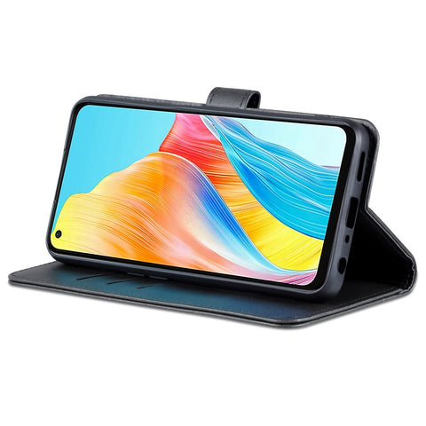 AZNS For Oppo A78 4G PU Leather Anti-scratch Phone Case Support Stand Wallet Cover