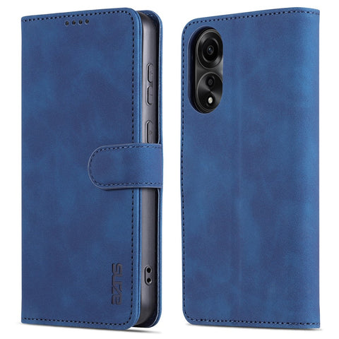 AZNS For Oppo A78 4G PU Leather Anti-scratch Phone Case Support Stand Wallet Cover
