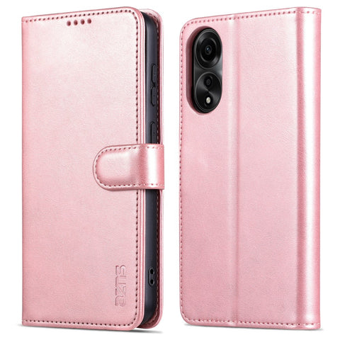AZNS For Oppo A78 4G PU Leather Anti-scratch Phone Case Support Stand Wallet Cover