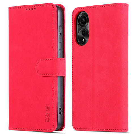 AZNS For Oppo A78 4G PU Leather Anti-scratch Phone Case Support Stand Wallet Cover