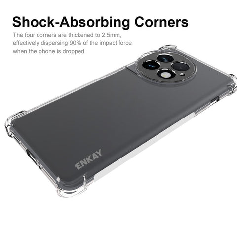 ENKAY HAT PRINCE For OnePlus Ace 2 Pro 5G Soft TPU Shell Anti-slip Strip Edge Cover HD Clear Phone Case
