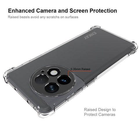 ENKAY HAT PRINCE For OnePlus Ace 2 Pro 5G Soft TPU Shell Anti-slip Strip Edge Cover HD Clear Phone Case