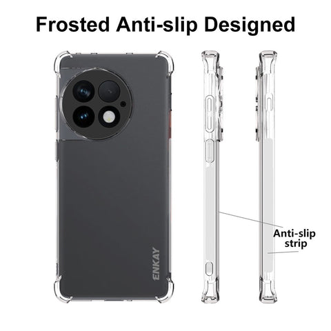ENKAY HAT PRINCE For OnePlus Ace 2 Pro 5G Soft TPU Shell Anti-slip Strip Edge Cover HD Clear Phone Case