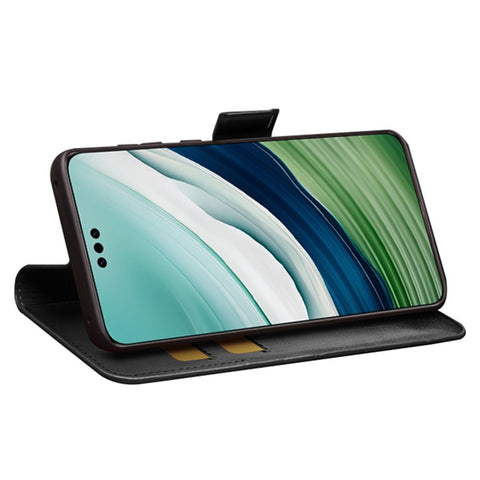 QIALINO For Huawei Mate 60 Pro Case Genuine Cow Leather Phone Wallet Flip Cover