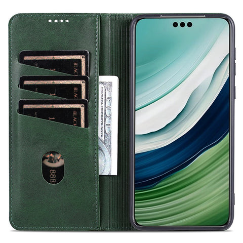 AZNS For Huawei Mate 60 Pro Case Magnetic Clousre Wallet Leather Cover