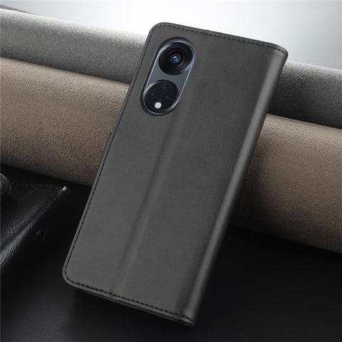 AZNS For Oppo Reno8 T 5G / A1 Pro 5G Leather Anti-Scratch Cell Phone Case Flip Stand Wallet Cover