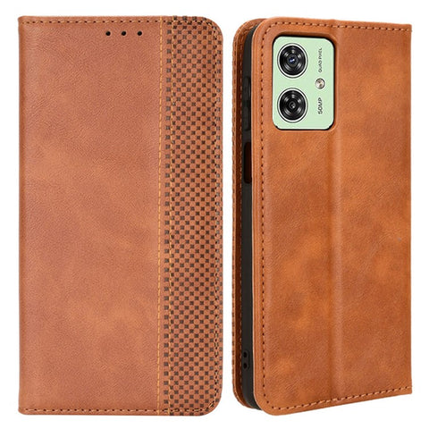 For Motorola Moto G54 5G / G54 Power 5G / G64 5G / G64y 5G Case Retro PU Leather Wallet Flip Stand Phone Cover