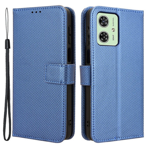 For Motorola Moto G54 5G / G54 Power 5G / G64 5G / G64y 5G Case Stand Diamond Texture Leather Shell Wallet Phone Cover